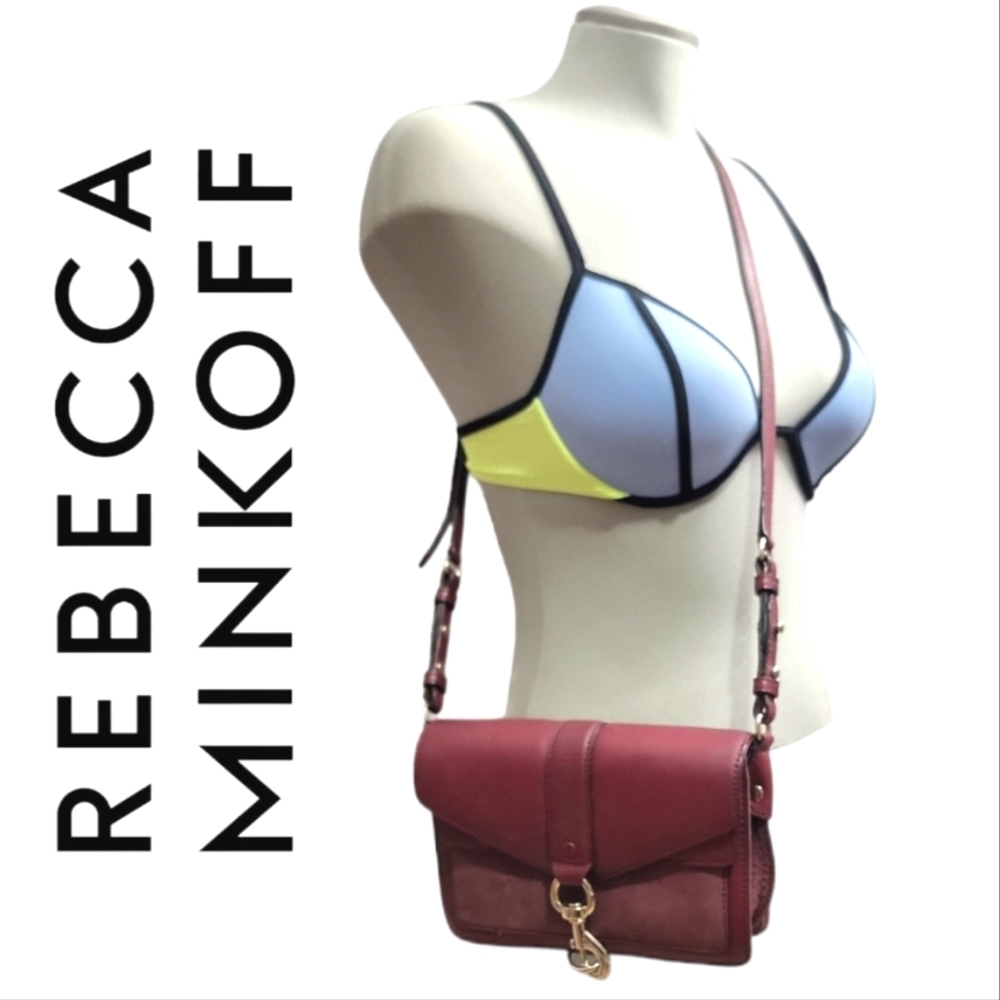 Rebecca Minkoff Leather Burgundy  Cross Body Bag